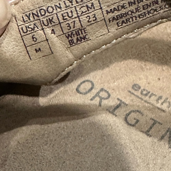 EARTH Origins Lyndon Lyla White Leather Sandals Sz 6 EUC. Wore briefly 2-3 times - Picture 5 of 6